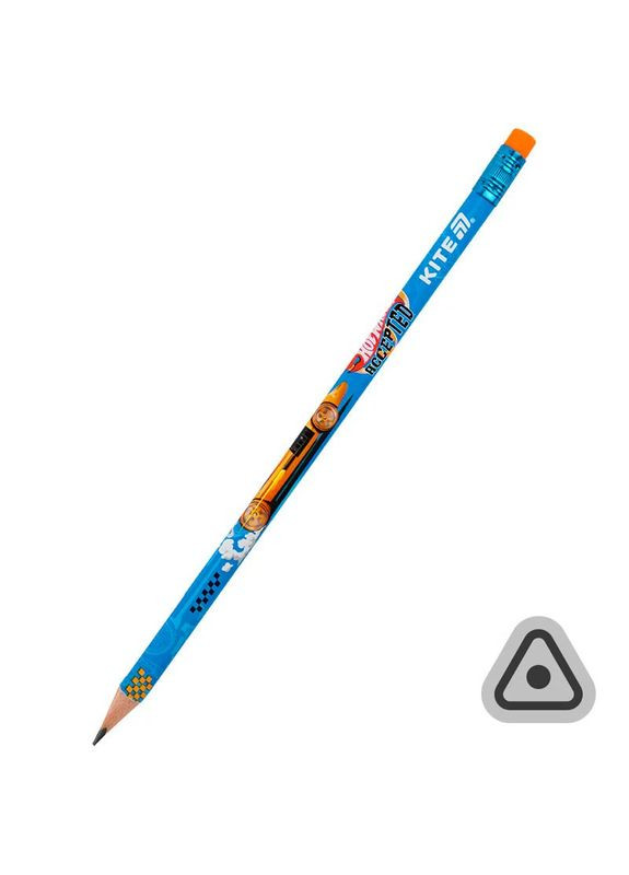 Олівець графітний з гумкою, тригранний HW Kite (336143619)