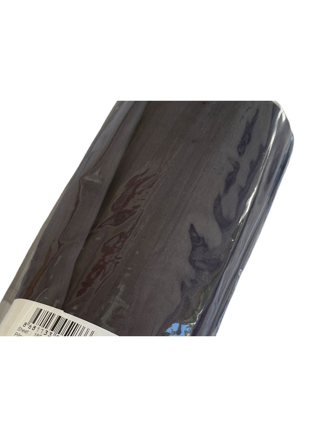 Простынь сатиновая antracit на резинке 180x200 + наволочки 2-50x70 Maison D'or (365720527)