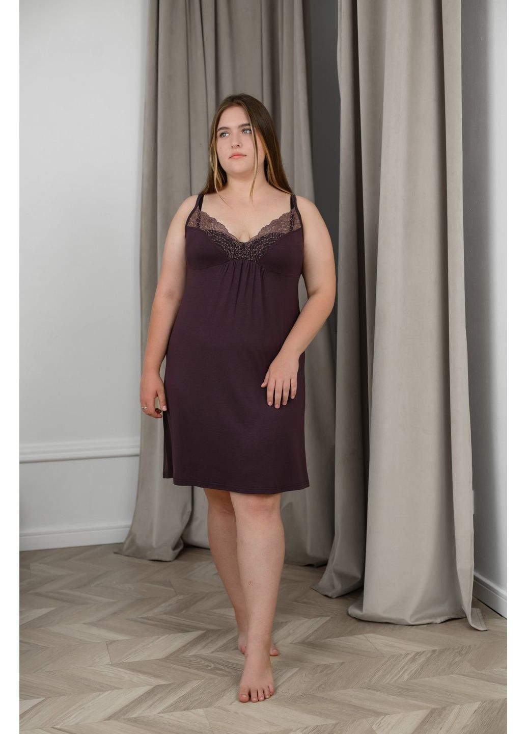 Ночная сорочка с кружевом N.EL. (363839160)