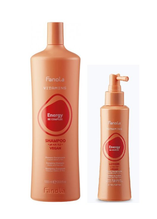 Набір проти випадіння волосся Vitamins Energizing Енергетичний Шампунь 1000мл. та Лосьон 150мл. Fanola (297923175)