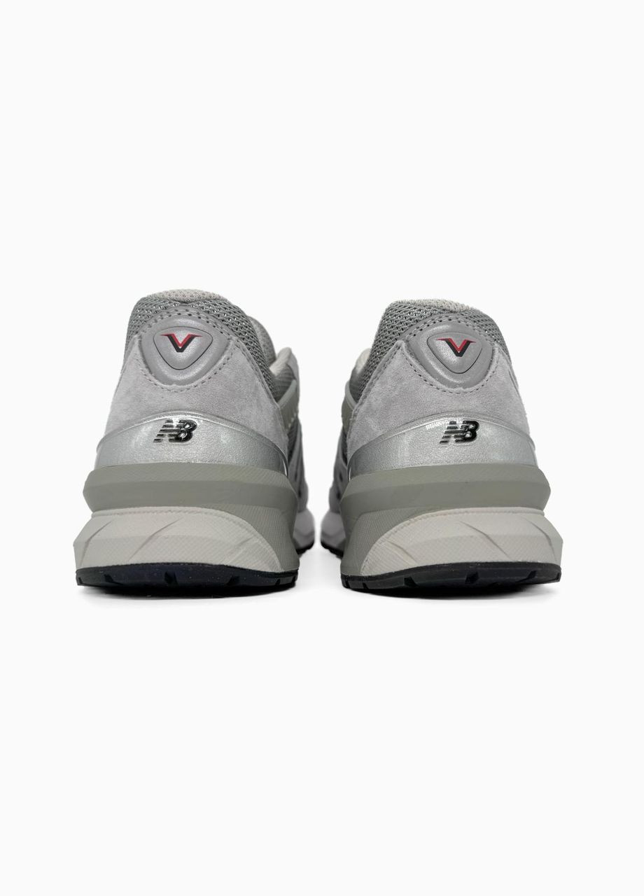 Серые всесезонные женские кроссовки new balance v5 grey white No Brand 990