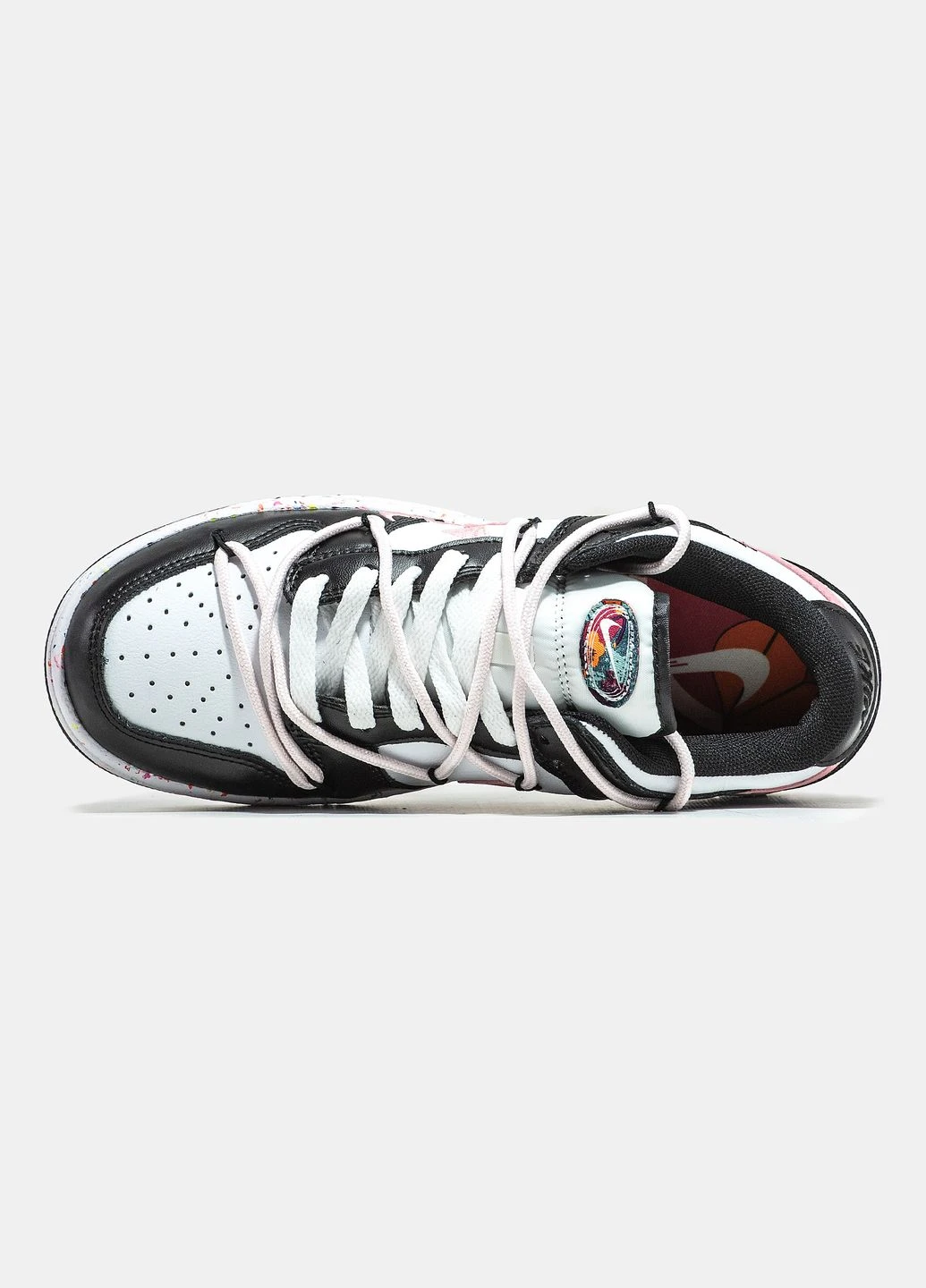 Кроссовки женские Nike SB Dunk Low black white pink | Найк сб Данк низкие черные белые розовые No Brand чёрно-белые демисезоны (315761817)