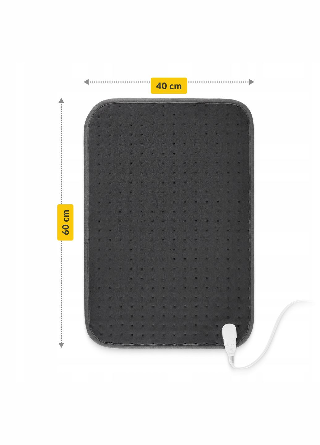 Грілка електрична 60 x 40 см з таймером та регулюванням Grey (P-5905973403610) 4FIZJO (318867439)