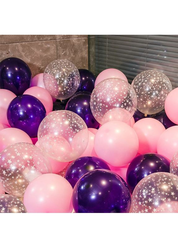 Набір 30 куль Вуаль фіалки Пудра і фіолетовий No Brand (360560178)