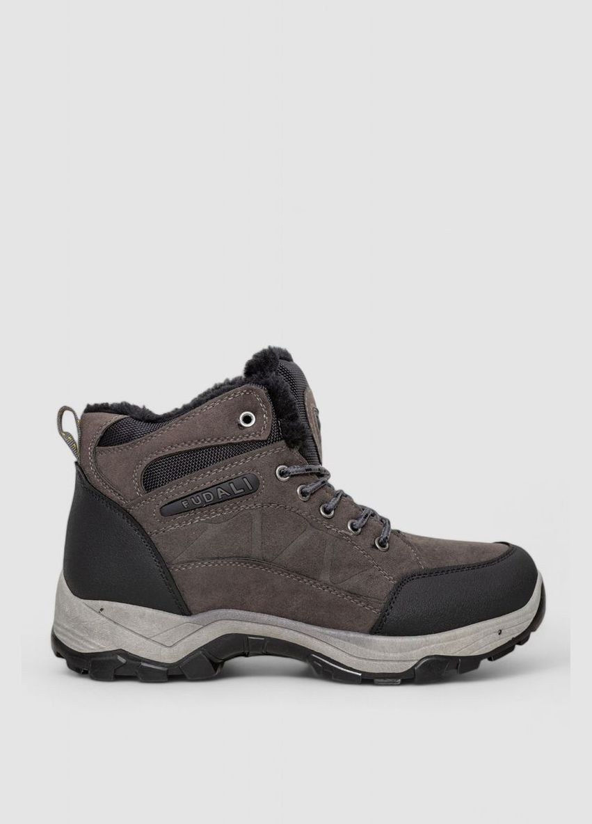 Серые осенние ботинки мужские на меху,, 244r989 Ager
