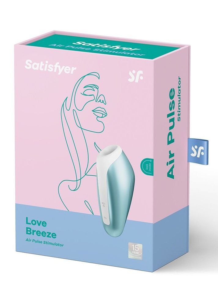 Миниатюрный вакуумный стимулятор Love Breeze Ice Blue Satisfyer (297587538)