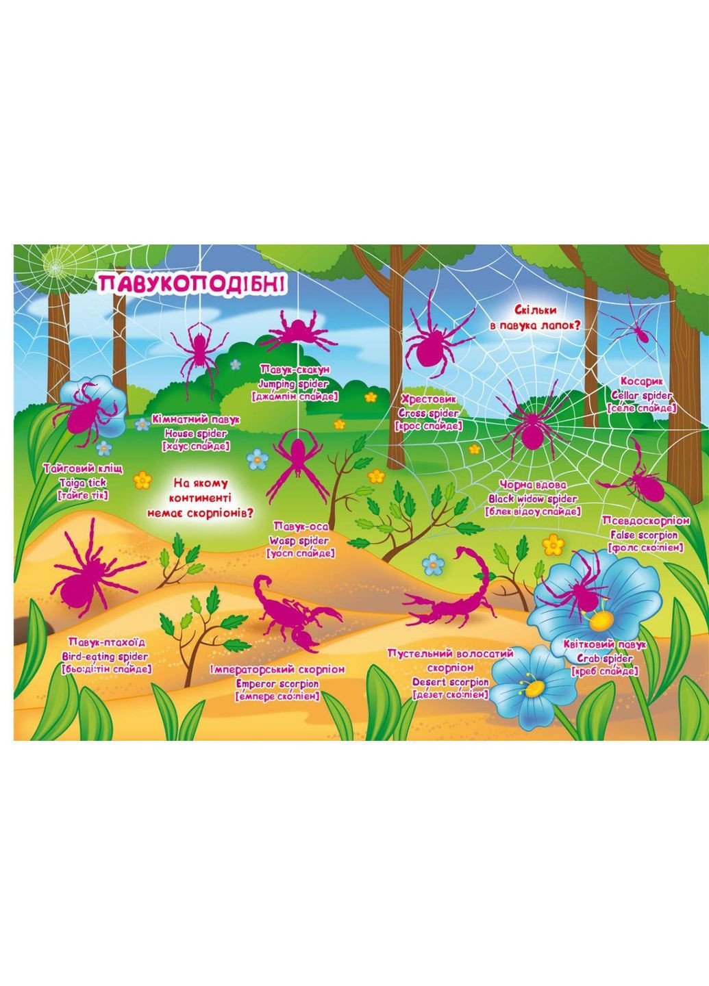Книга дитяча "Розвиваючі наклейки. Розумні завдання. Комахи та павукоподібні" (укр) (F00021860) Crystal Book (362428478)