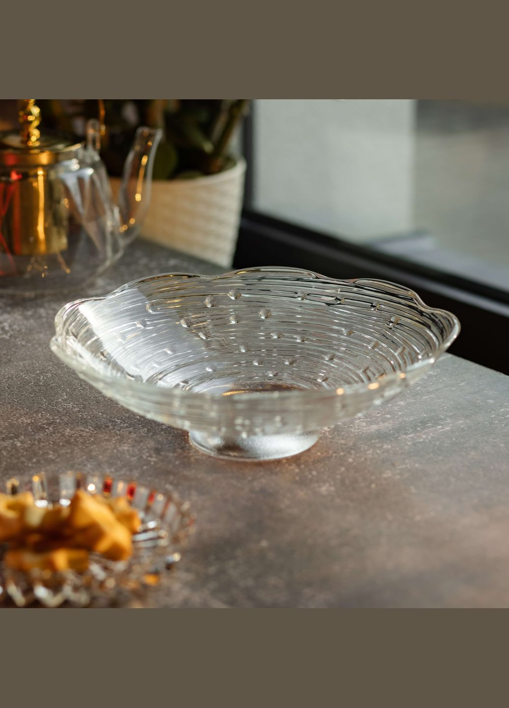 Тарілка для фруктів Листя лотоса 23 см, Yiwu (324069793)