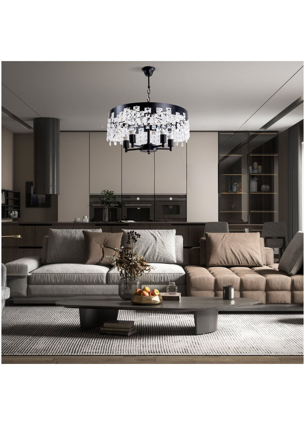 Люста хрустальная B S2299/5 на 5 лампочек Sirius (336936758)