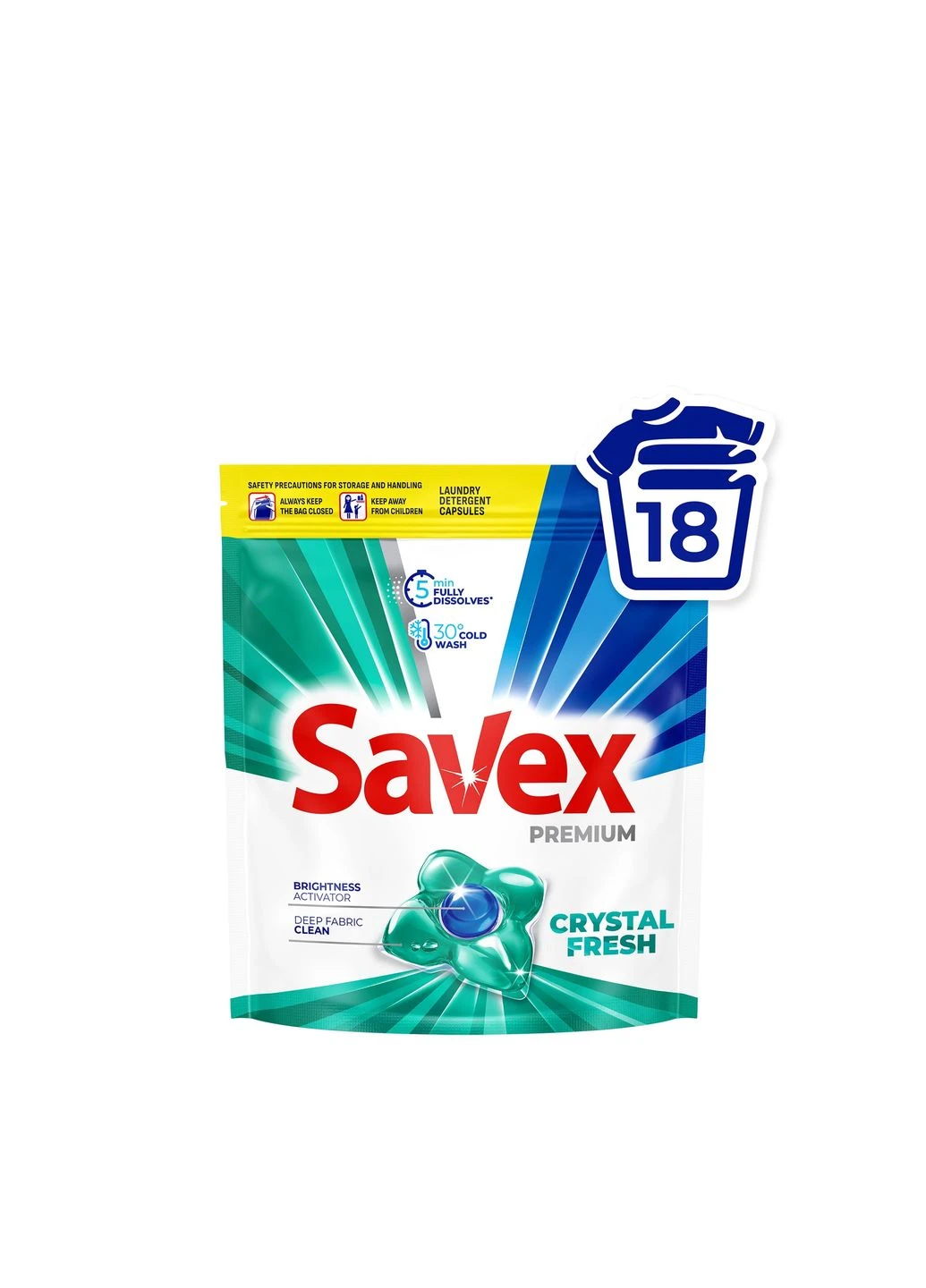 Капсулы Premium Caps CRYSTAL FRESH, 18 шт Savex (392260909)