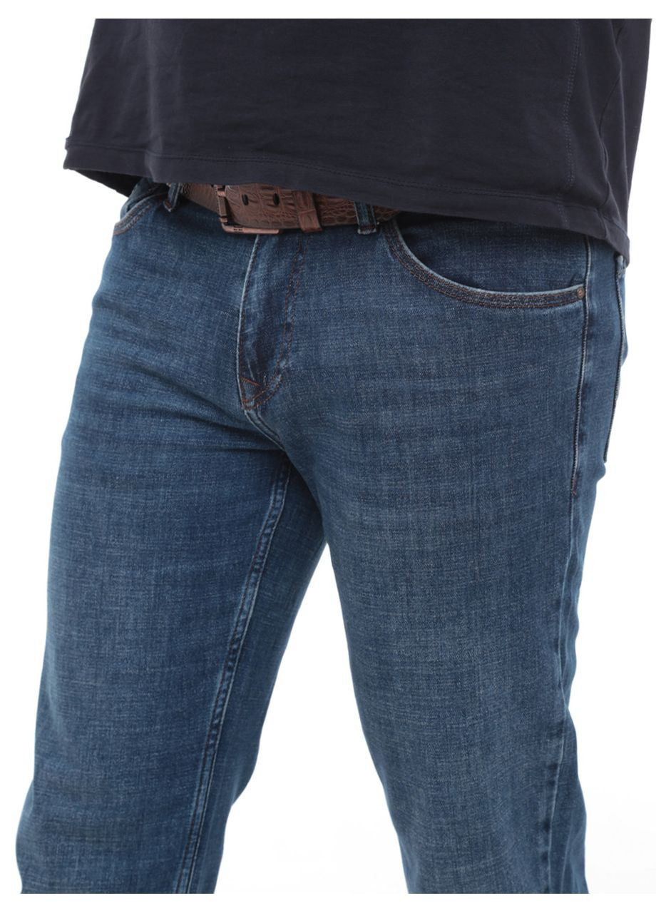 Синие демисезонные слим джинсы мужские синие слим со стрейчем Slim ARCHILES