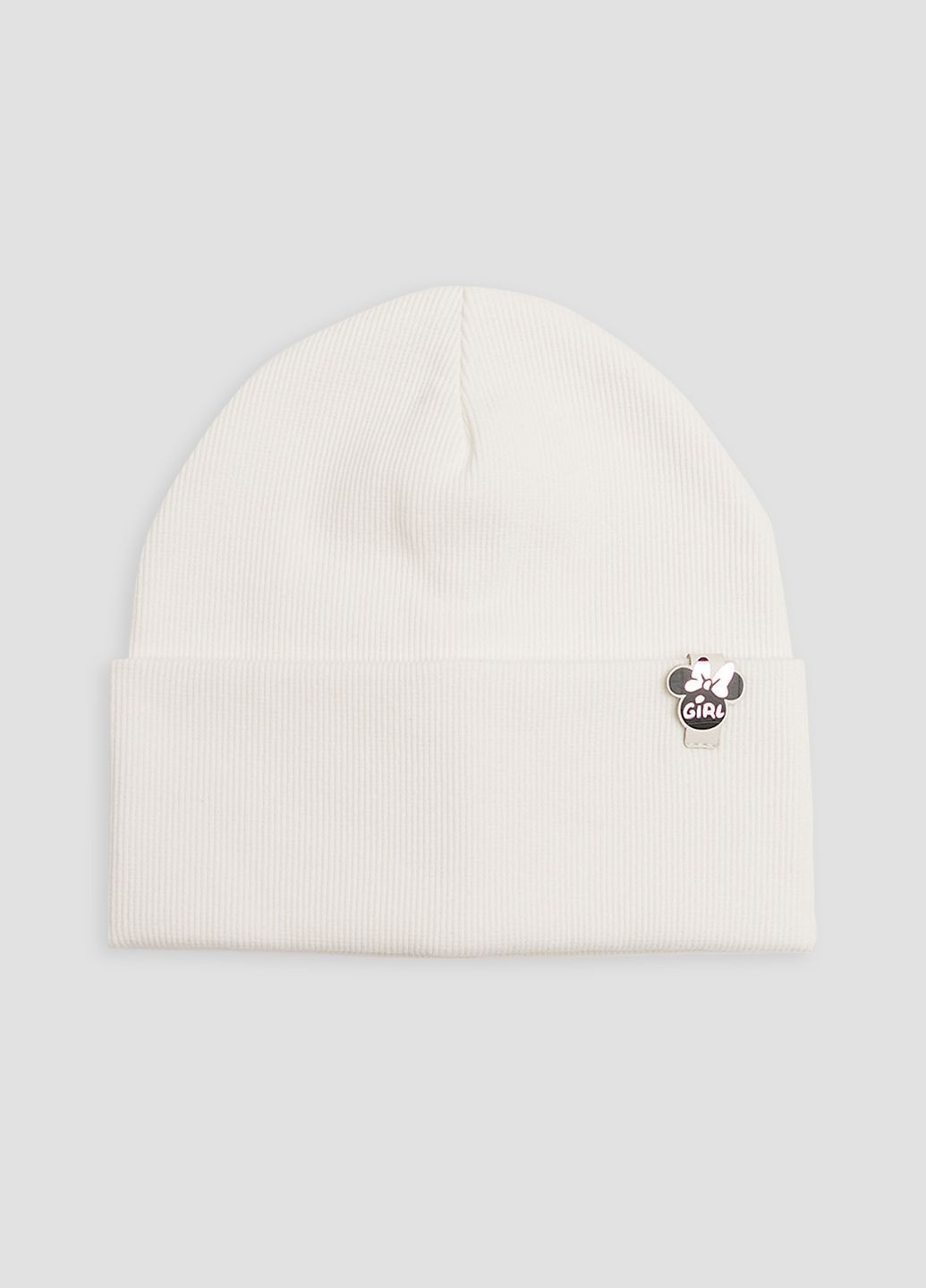 Шапка для дівчинки колір молочний ЦБ-00259557 Yuki (303345911)