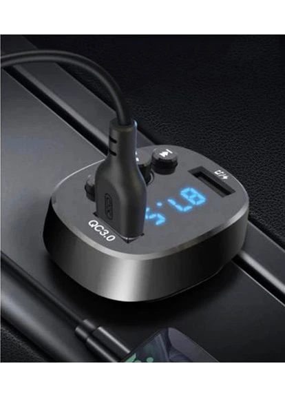 Автомобільний FM трансмітер модулятор BCC03 2 USB зарядний пристрій Чорний XO (306447803)