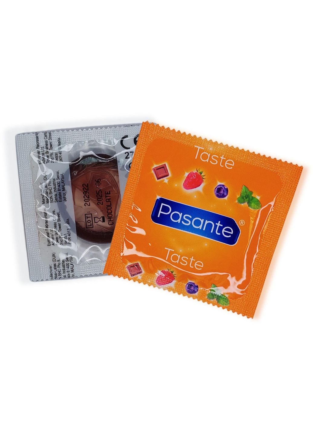 Презервативи Pasante Chocolate 6 штук зі смаком шоколаду ароматизовані кольорові No Brand (303884018)