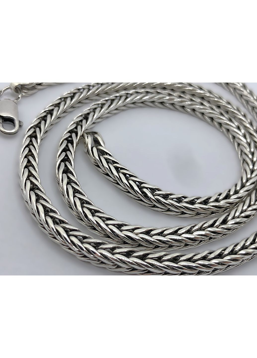 Серебряная мужская цепь "Колосок" DeLoS (351388143)