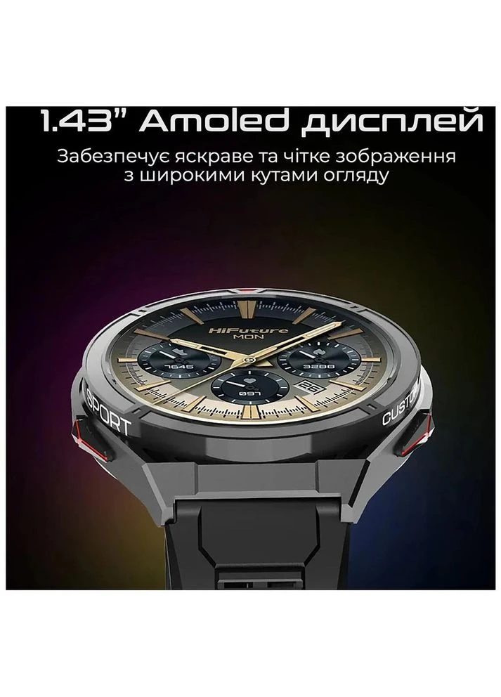 Смарт-годинник active black-red (active.black-red) HiFuture (391472661)
