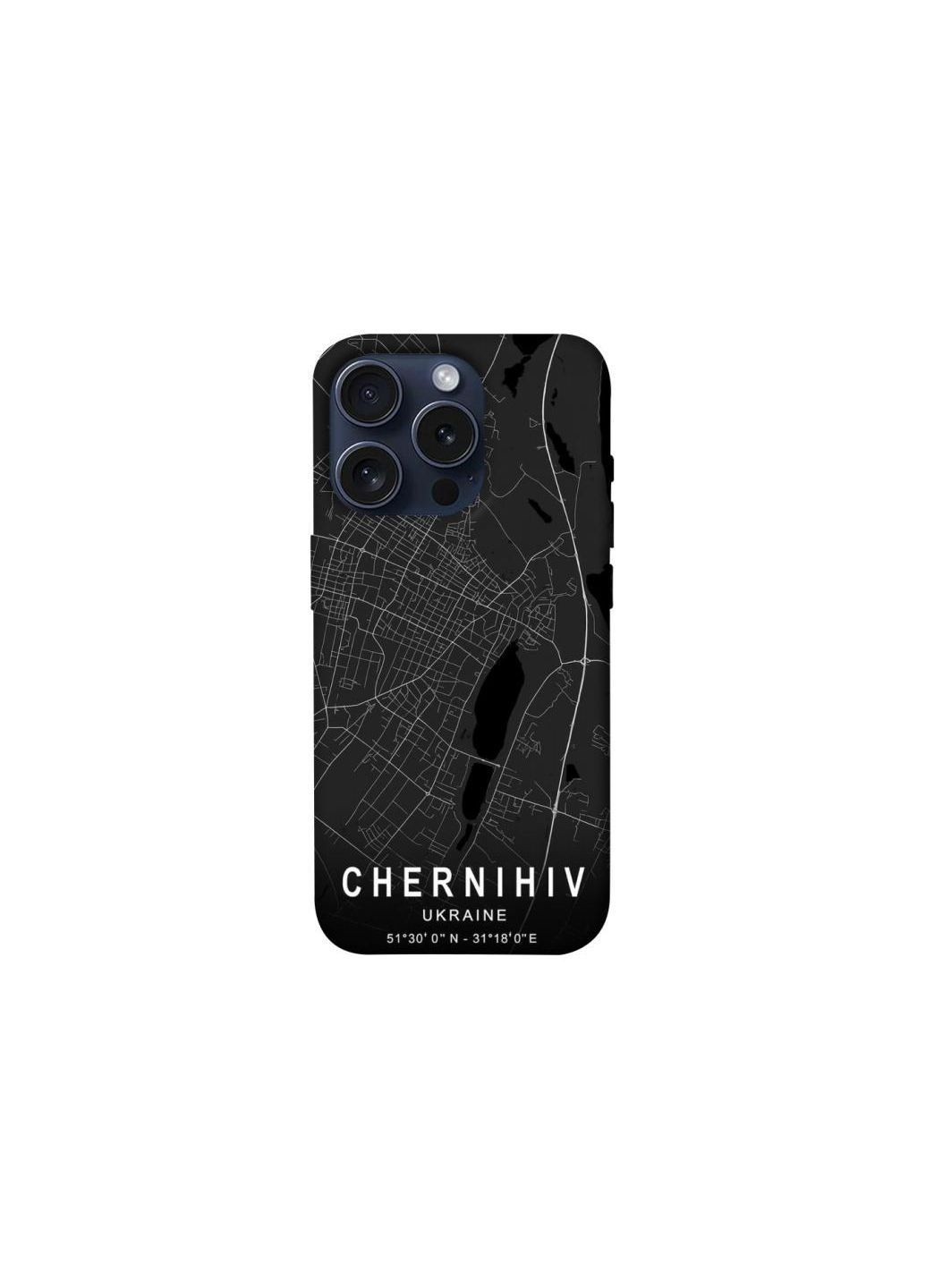Чехол на Apple iPhone 15 Pro (6.1") Chernihiv map Frontalka (365305058)