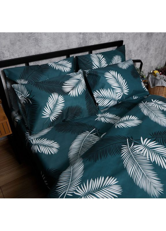 Комплект постільної білизни Микросатин Premium «» King Size 220x240 наволочки 4х70х70 (MS-820007844) Moon&Star Green Oasis (356113060)
