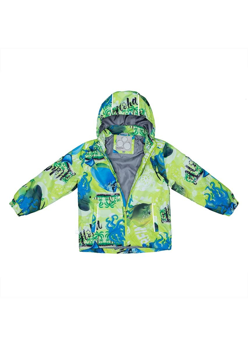 Чорна комплект yoko, р.116, лайм із принтом/чорний Huppa 41190004-92147-116