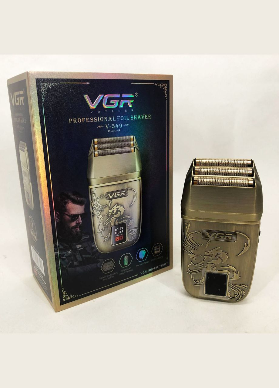 Электробритва V-349 шейвер, тройное лезвие VGR (364665381)