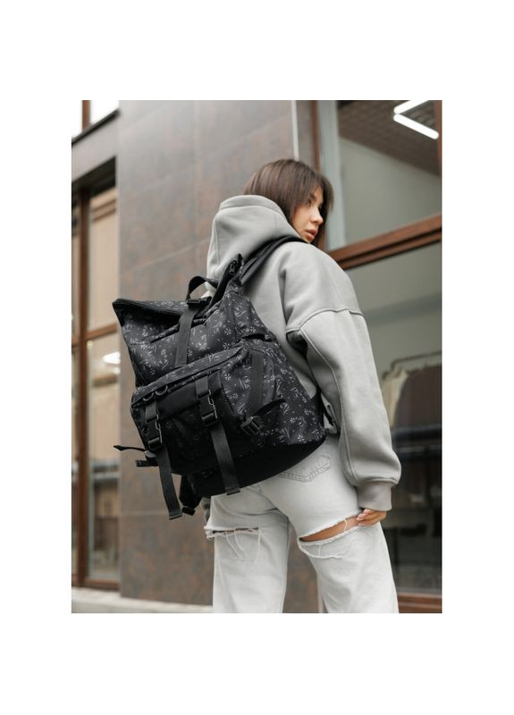 Жіночий рюкзак ролл RollTop KZN принт Sambag (329692818)