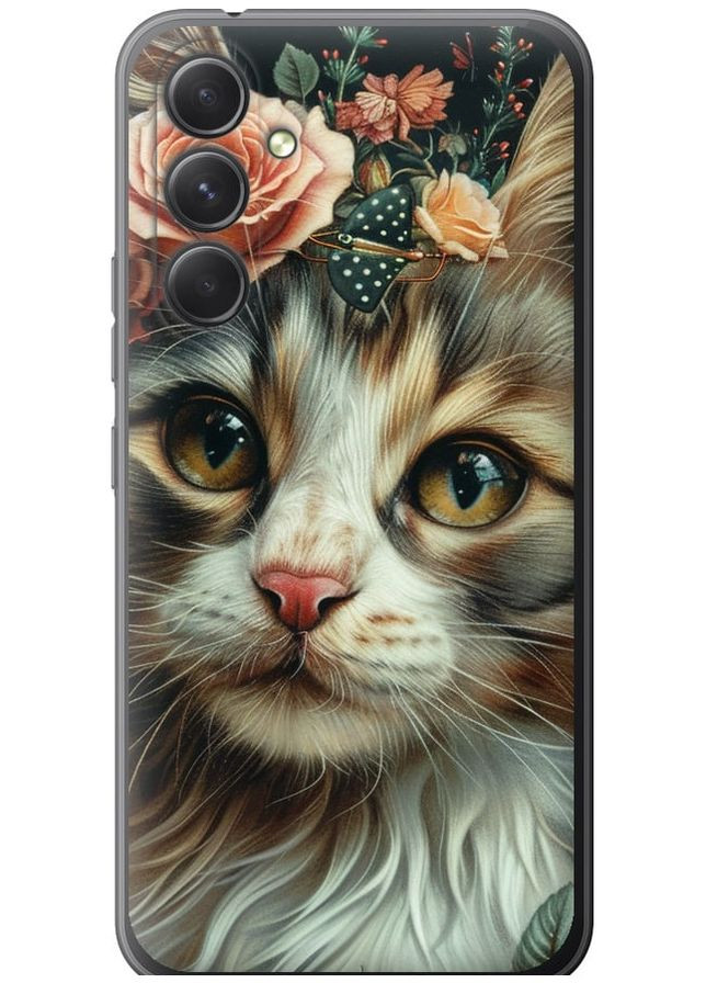 Силіконовий чохол 'Cats and flowers' для Endorphone Samsung Galaxy A54 A546E (287271158)