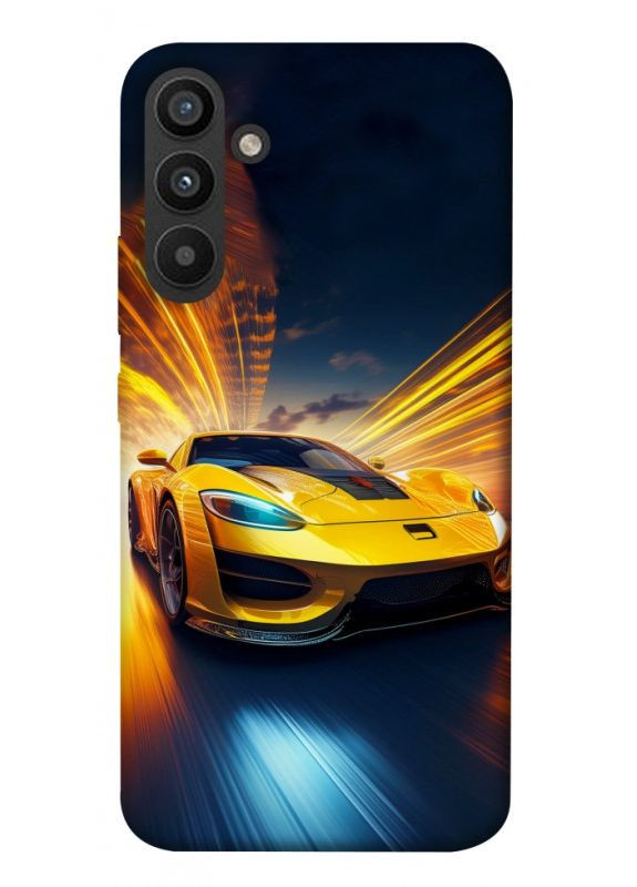 Чохол з принтом для Samsung Galaxy A34 5G / для самсунг галаксі А34 Yellow Porsche No Brand (338608009)