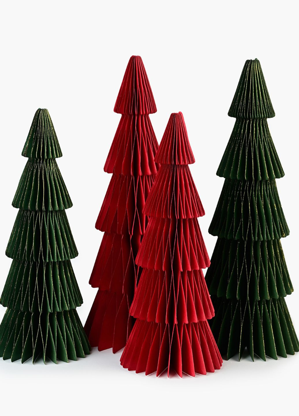 Ялинка паперова декоративна з блискітками 25 см MVM (311952126)