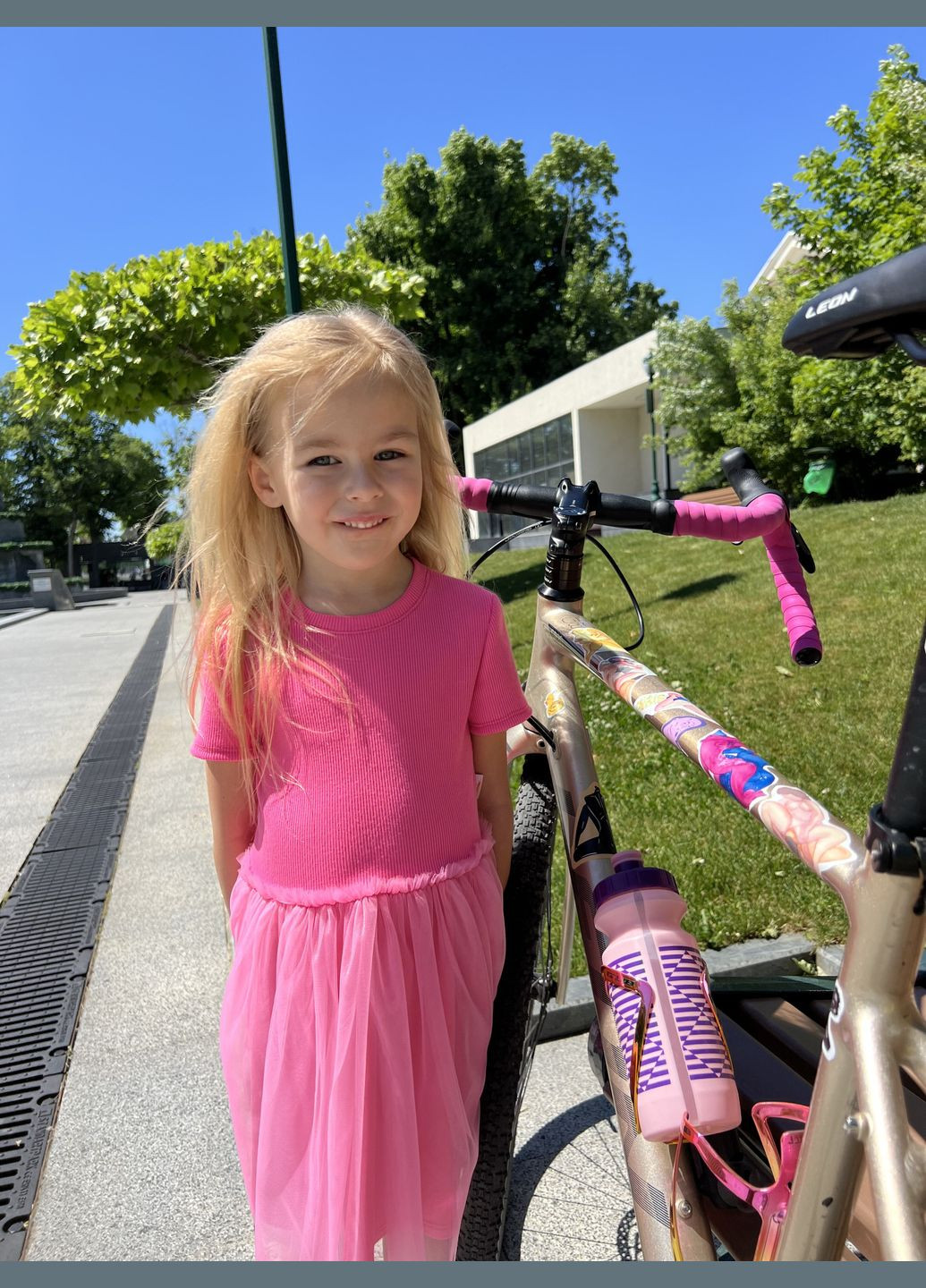 Розовое платье для девочки Фиона (296297289)