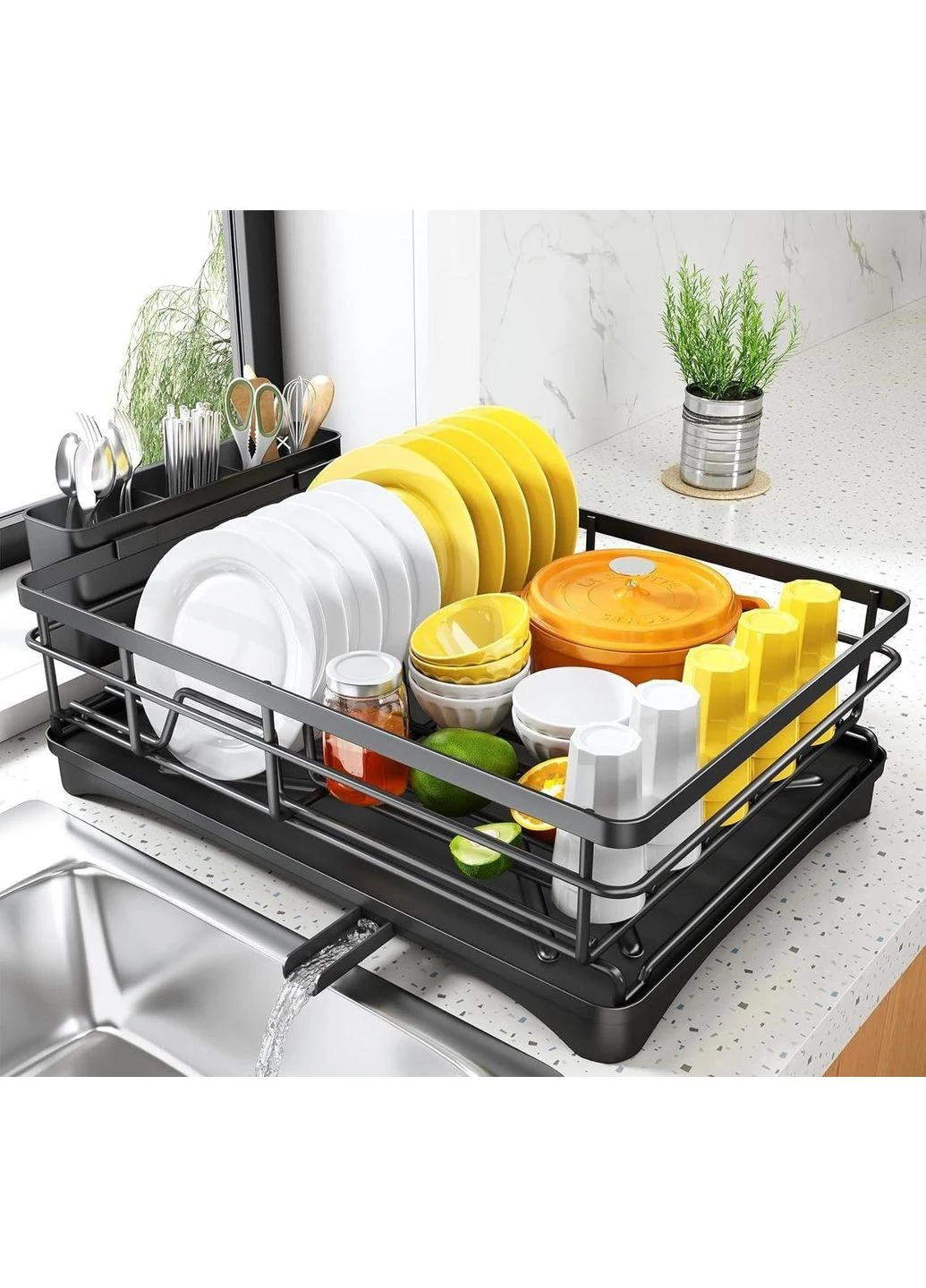 Сушилка для посуды с ковриком К2 42.4х30 см (H051319) No Brand (380695701)