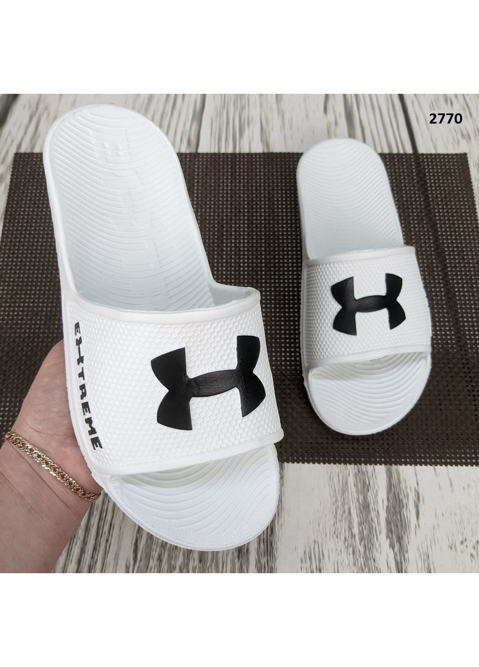 Белые женские пляжные шлепанцы сланцы пенковые Gipanis