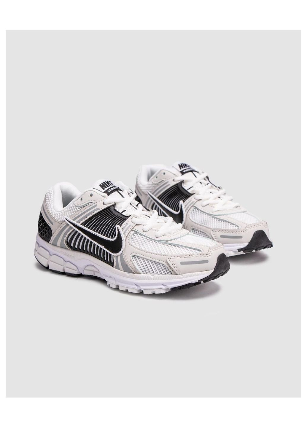 Комбіновані Літні кросівки чоловічі nike No Brand Zoom Vomero 5 White/Black Platinum Tint Metalic