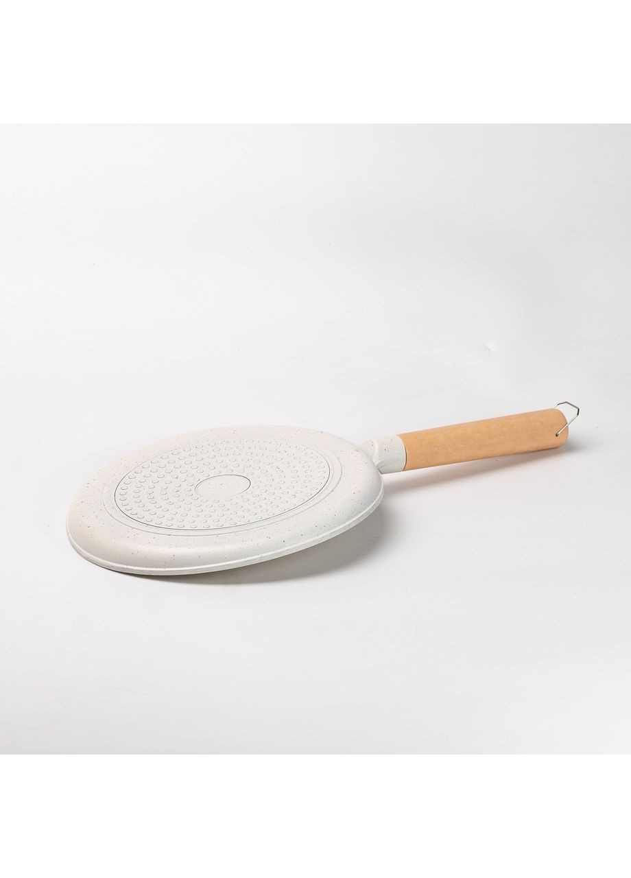 Сковорода для блинов Ø 23.5 см круглая бежевая No Brand (367724464)