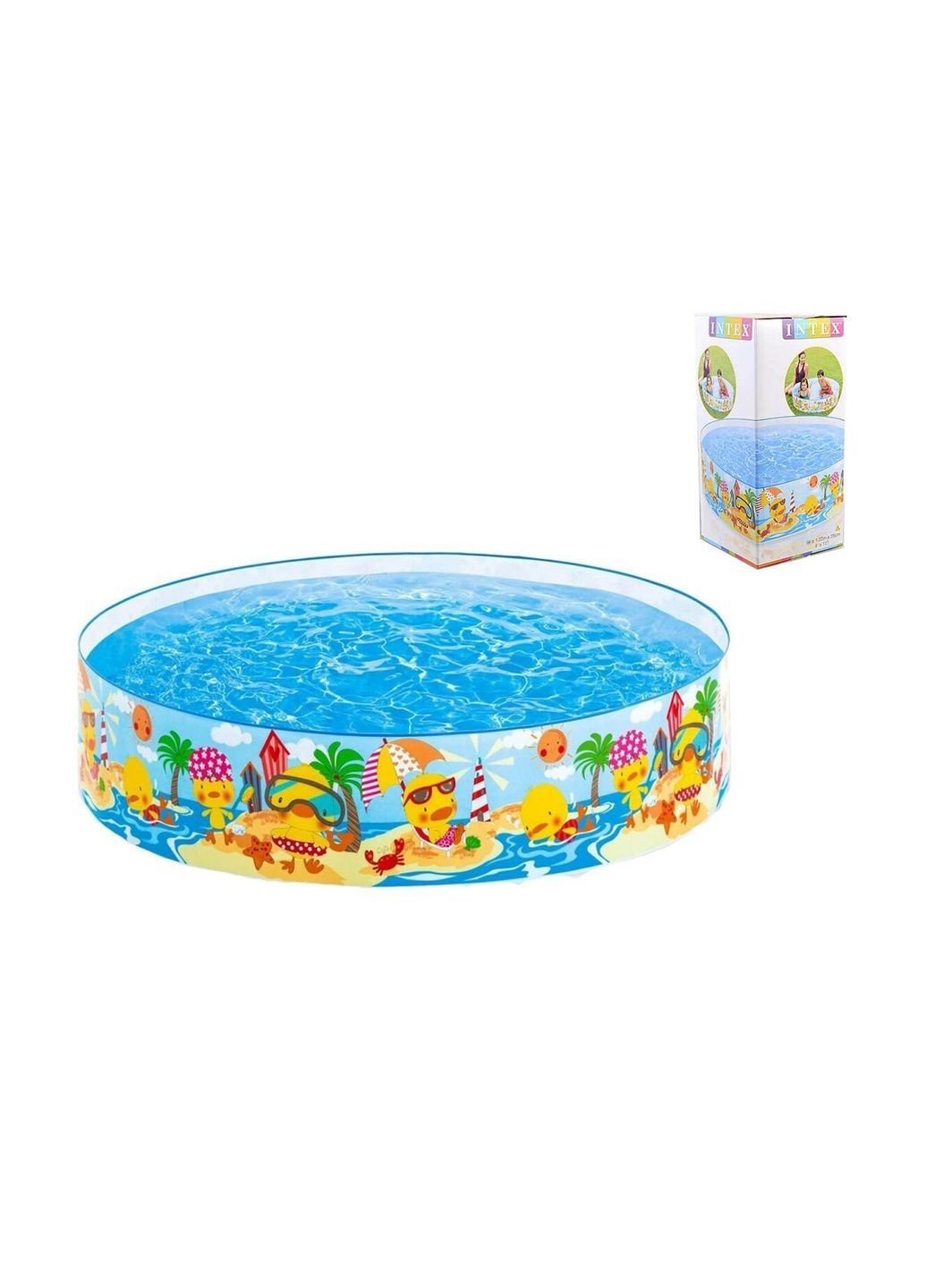 Дитячий надувний басейн "Качиний риф" колір різнокольоровий ЦБ-00196446 Intex (289977731)