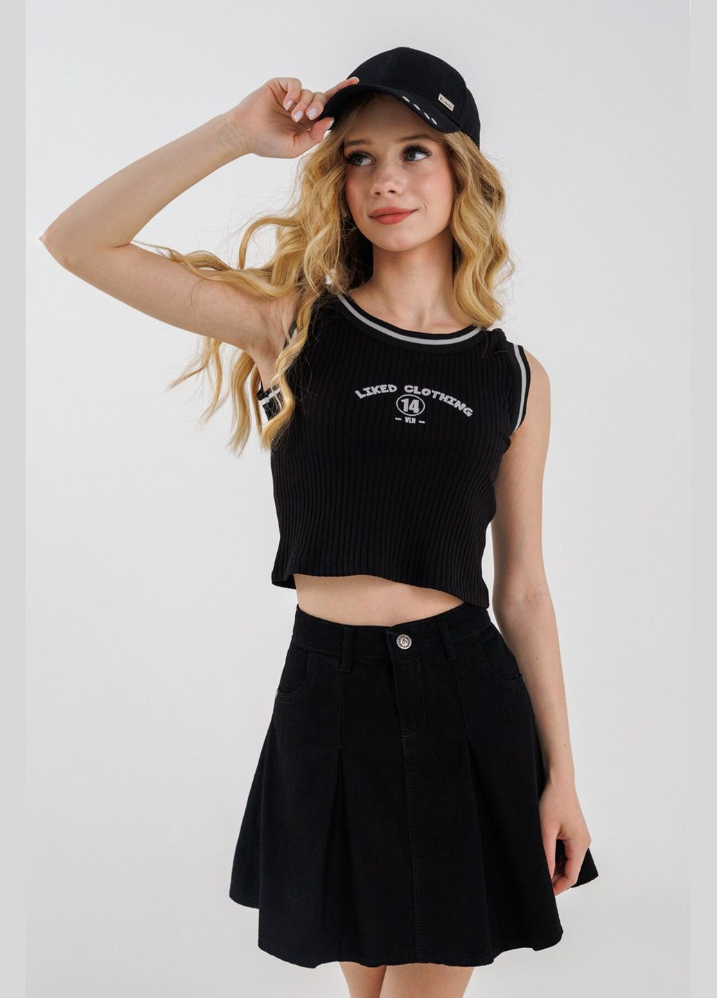 Спідниця джинсова для дівчинки 88633 152 см (2000990387424D)(SC) shop (2000990387424) Pitiki (282746574)