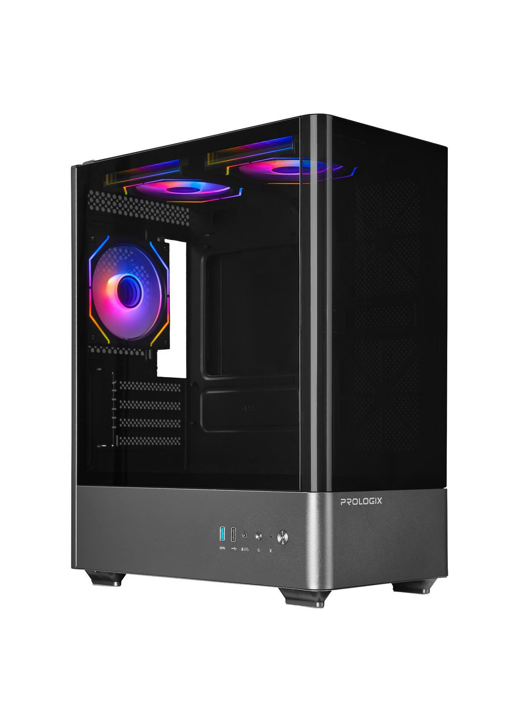 Корпус Lumi GM-01AB Glass Black Prologix (342331185)