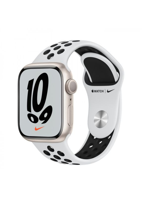 Смартчасы Watch Series 7 41mm Nike платино черный Apple (276963851)