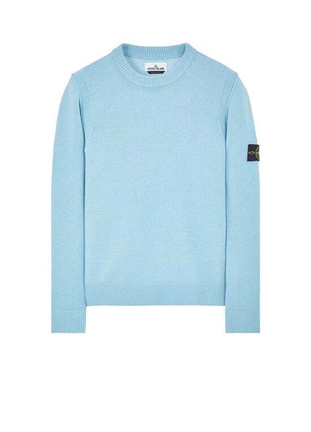 Голубой демисезонный свитер 508a3 sweater Stone Island