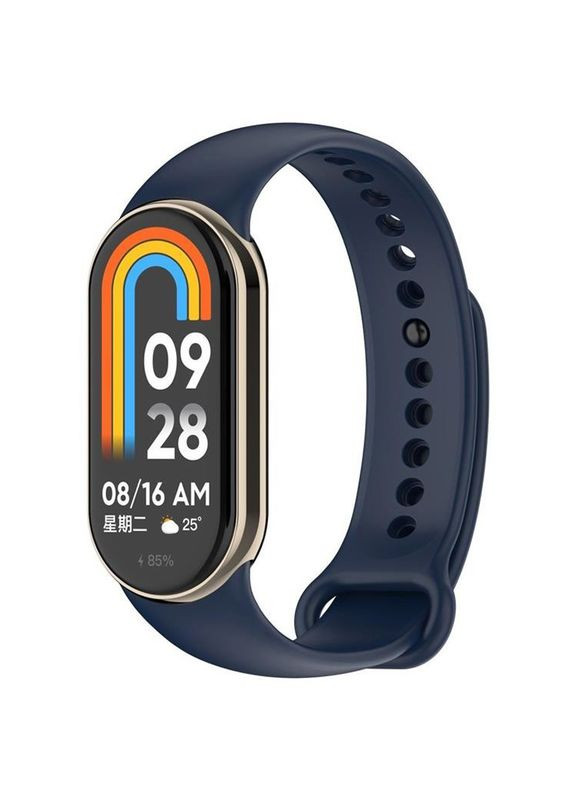 Силиконовый ремешок для Xiaomi Mi Smart Band 8 Deep Blue (709383) BeCover (336959161)