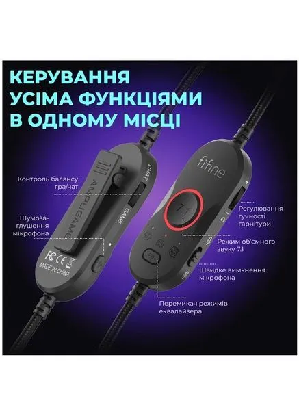 Наушники H16 7.1 RGB (H16) Fifine (390925636)