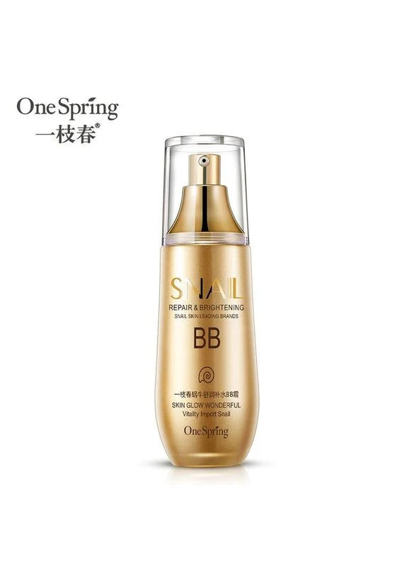 Водостійкий тональний ВВ-крем із муцином равлика Snail Skin Leading Brands BB Cream, 40 г One Spring (323145587)