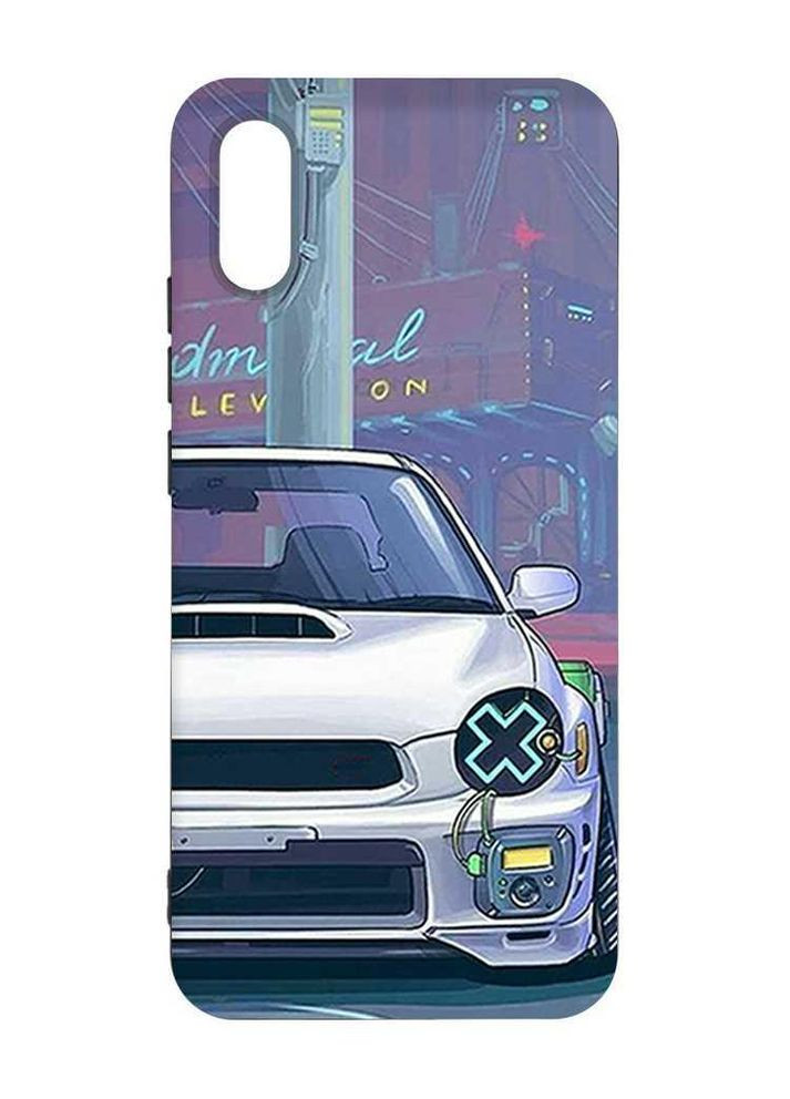 Матовий чорний чохол на Xiaomi Redmi 9A Авто аніме (принт 239) Creative (355396080)