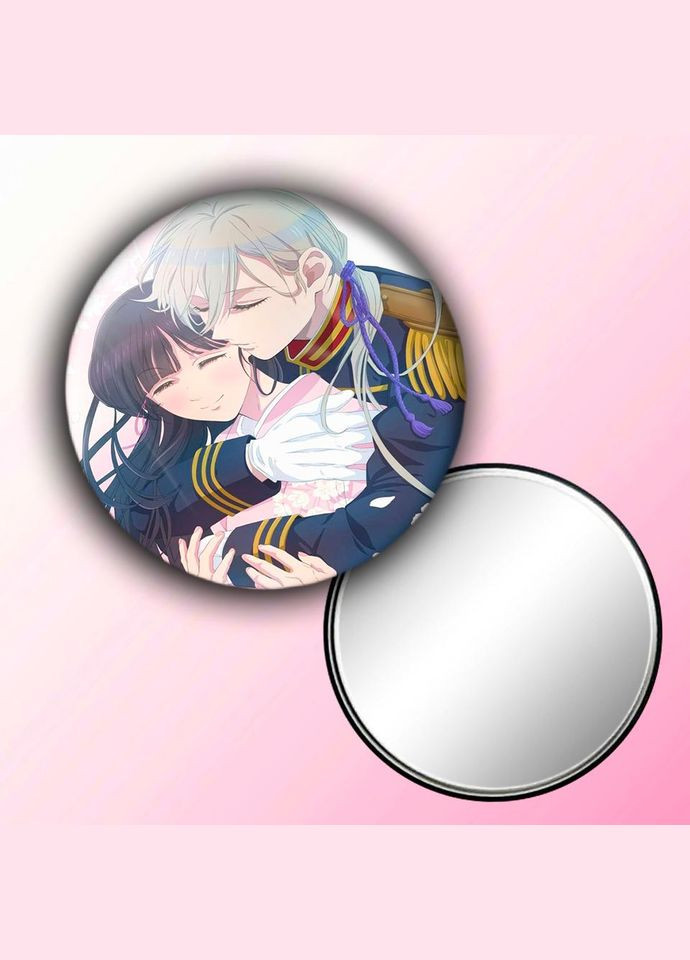 Дзеркальце косметичне кишенькове Аніме Казка про цукрове яблуко #0010 із малюнком круглий 56 мм No Brand (309157713)