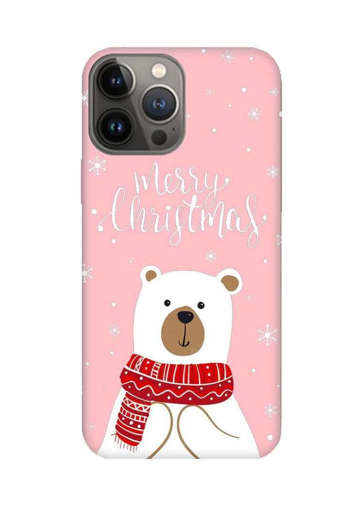 Матовый чехол на iPhone 13 Pro:: Мишка. С Рождеством (принт 146) Creative (362970434)