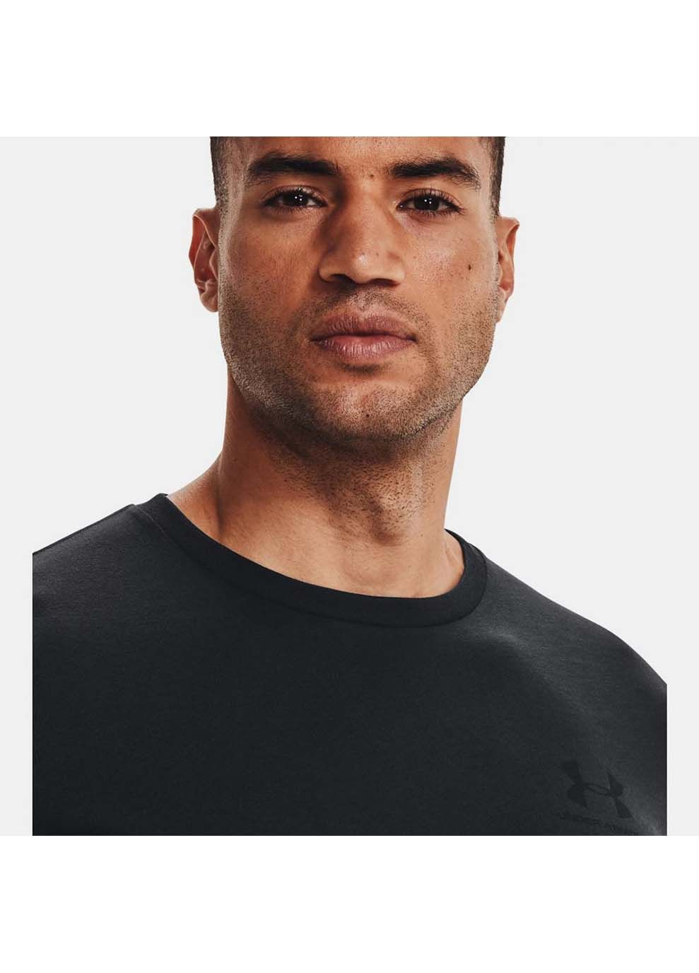Черная мужская футболка sportstyle left черный Under Armour