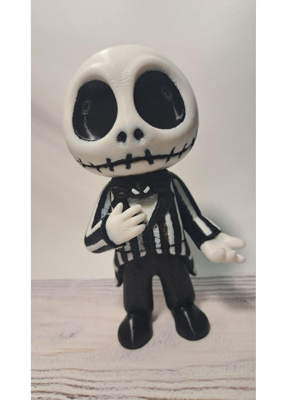 Рухлива флексі іграшка на Хелловін "Джек Скеллінгтон" 3D друк No Brand (372833117)