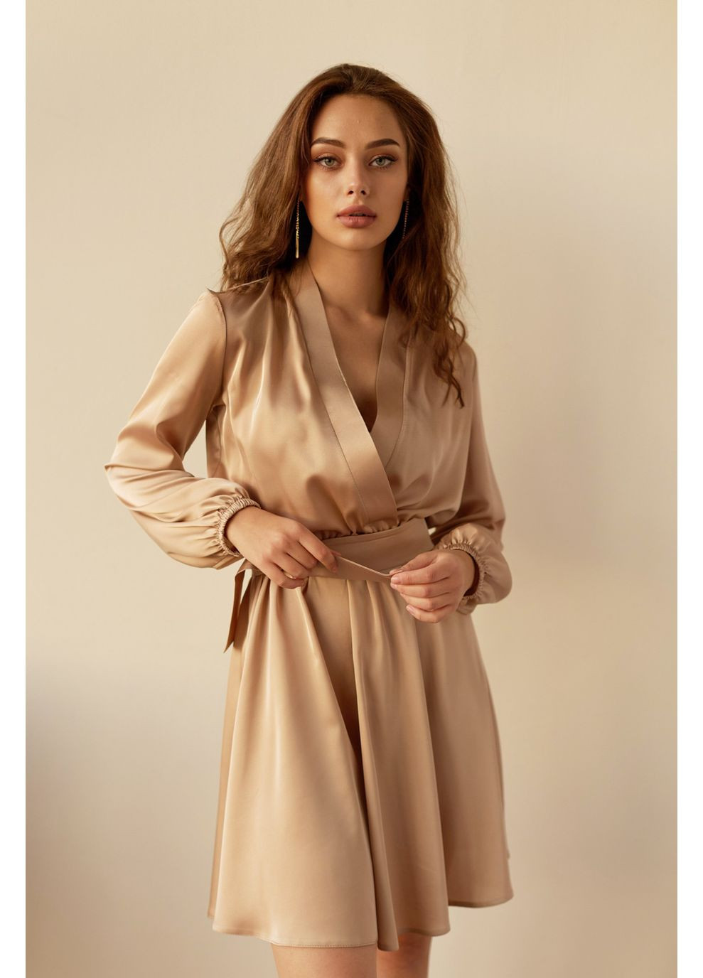 Кофейное платье 1934.5036 Seventeen