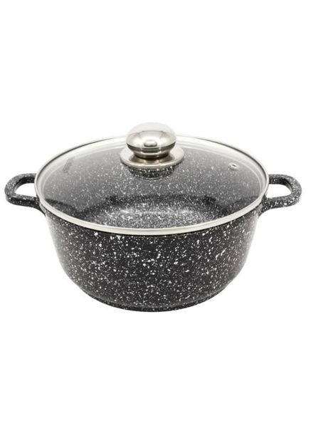 Кастрюля с крышкой Styleberg ST3022 алюминиевая с гранитным покрытием 3.2 л 22 см No Brand (317191354)