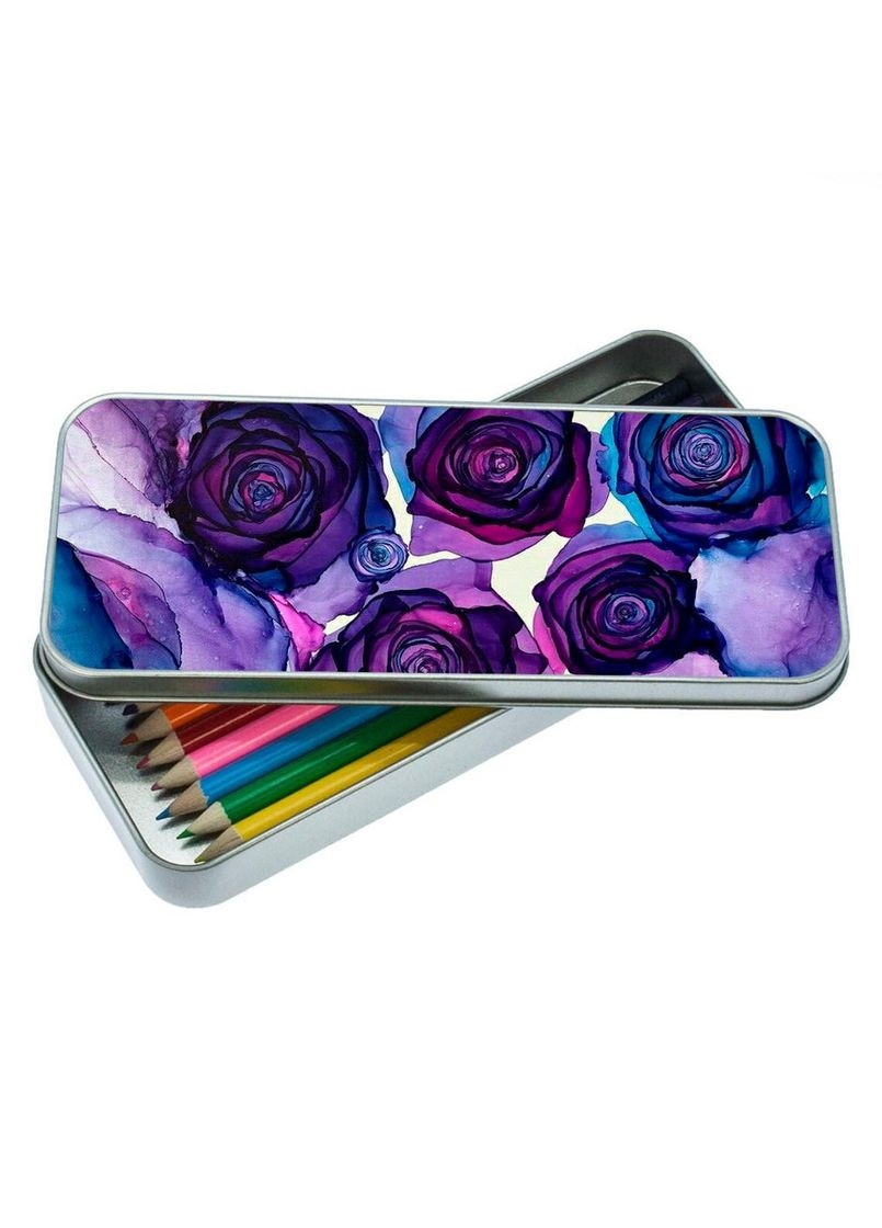 Пенал шкільний для хлопчика та дівчинки металевий череп 7*18 см Silver No Brand (309154488)