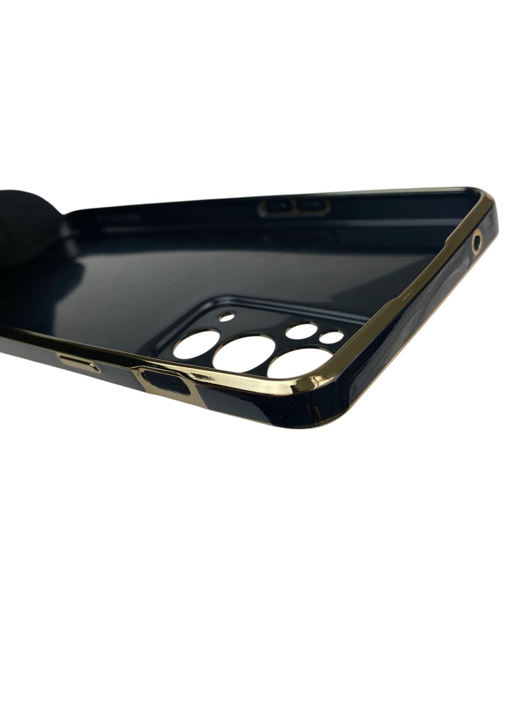 Чохол для 9RT глянцевий із захистом камери із золотою окантовкою на ванплас 9рт чорний gs1 OnePlus (366230071)